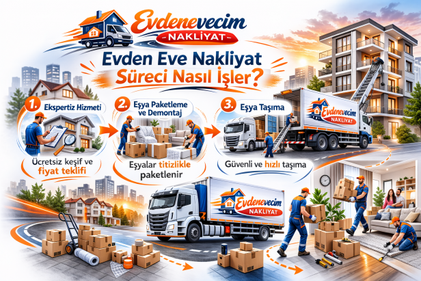 Evden Eve Nakliyat Süreci Nasıl İşler?
